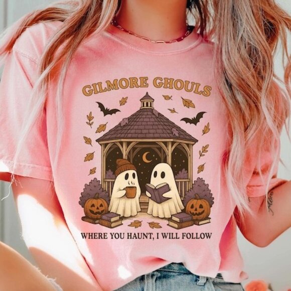 Halloween Graphics Tee, Where You Haunt I Will Follow Shirt - Picture 1 of 3